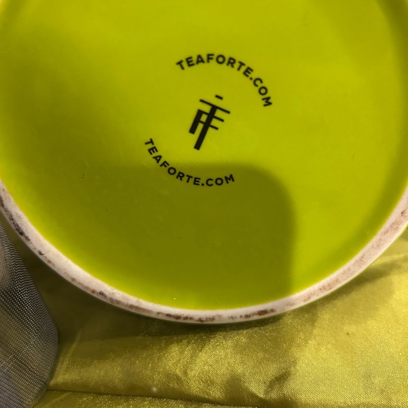 Tea Forte PUGG Ceramic Teapot Loose Leaf Brew Steep infuser Pistachio Green. - Picture 4 of 5